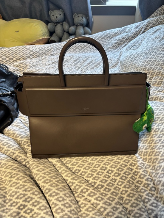Givenchy Handbags - Givenchy Dark Brown Structured Leather Tote